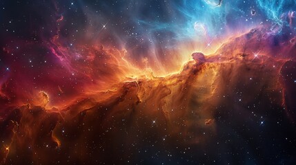 Obraz premium Glowing Star Cluster Illuminating the Night Sky