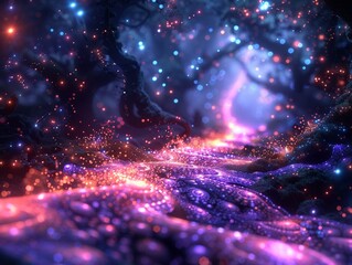 Conservation tech and synthetic biology, quantum computing solves ecological equations high resulution,professional color grading