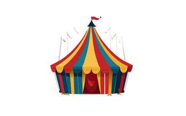Obraz premium illustrazione di grande tenda da circo
