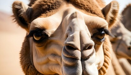 A Close Up Of A Camels Expressive Eyes