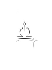 Zodiac symbols. Hand drawn vector illustration