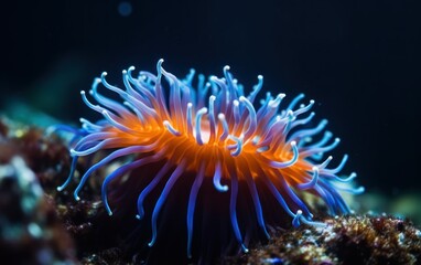 blue sea anemone, tentacle