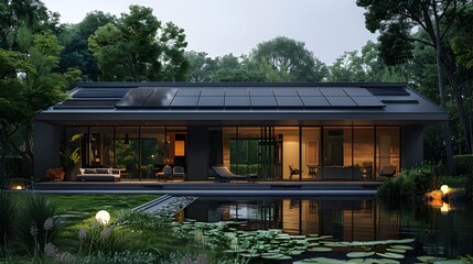 Minimalist Design Showcasing Innovative EnergySaving Solutions for a Sustainable Future