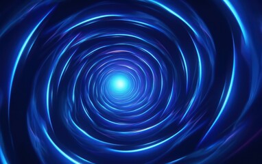 Neon Blue, Energy Waves Flow