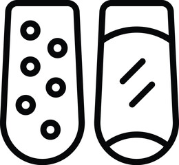 Nail painting icon outline vector. Fingernails art. Beautiful nails modeling