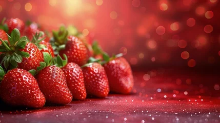  Close Up of a Group of Strawberries © olegganko