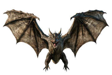 Naklejka premium Phantasy dragon isolated on a transparent background