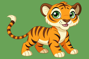 Obraz na płótnie Canvas baby Tiger vector art illustration