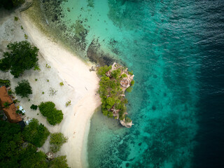 Salagdoong Beach . Siquijor Island. Philippines .drone