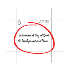 International Day of Sport for Development and Peace. April 6. 