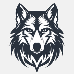 Fototapeta premium Monochrome Wolf Gaze