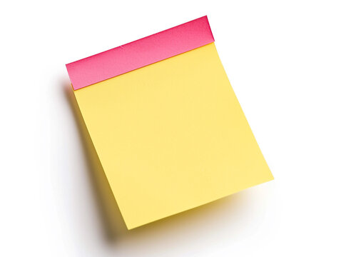 Sticky notes are isolated on a white background in a minimalist style.
