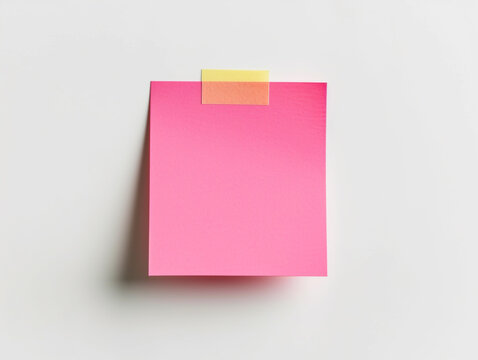 Sticky notes are isolated on a white background in a minimalist style.