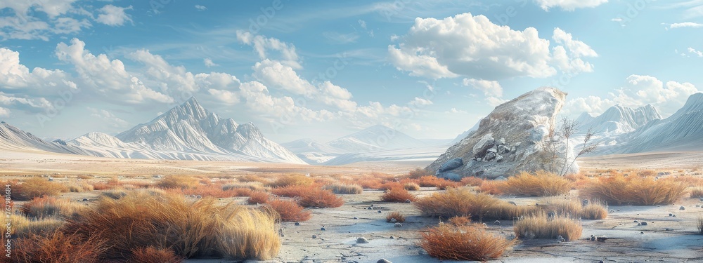 Poster a serene, digital oasis in a desert, safeguarded by iam technologies like encryption keys and login 
