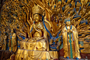 Detail of the Dazu Rock Carvings.