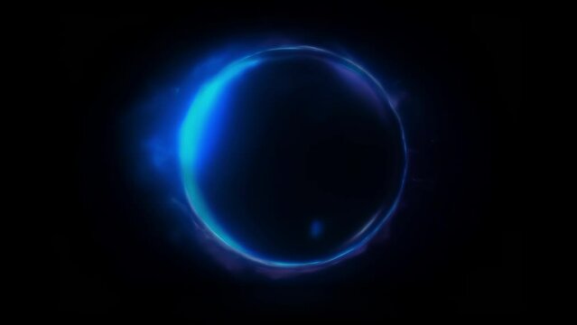 Blue glowing circle