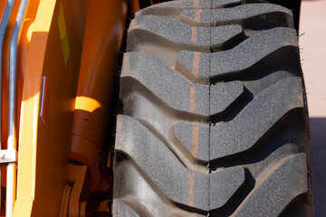 Tire tread from an agricultural machine, tractor.