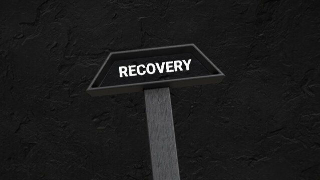 Recovery images, Recovery on black texture background, recovery wallpaper, recovery background,