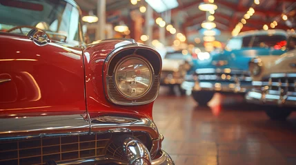 Foto auf Alu-Dibond vintage car headlight © Nica