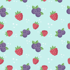 Wildberries seamless pattern