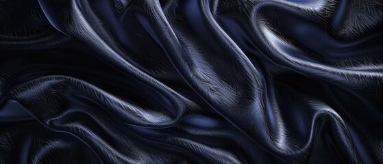 Rich and luxurious black velvet texture brought to life in detailed illustration ,3D render
