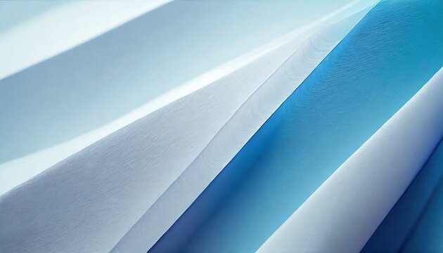 Illustration of blue paper and white paper overlapping.
