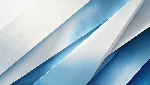 Illustration of blue paper and white paper overlapping.
