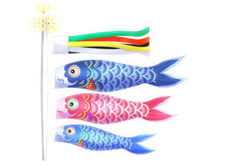 水彩風の鯉のぼり