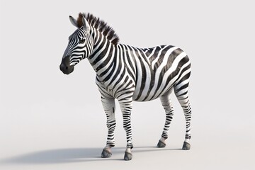 a zebra standing on the ground - obrazy, fototapety, plakaty