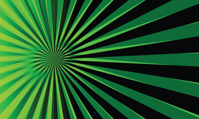 abstract green color comic background with gaming rays