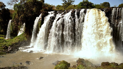 The Blue Nile Falls are waterfalls located in Ethiopia. Known as Tis Issat or Tissisat in Amharic,...