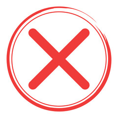 Hand Drawn Check And Wrong Mark