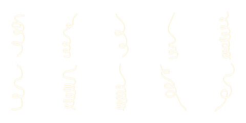 Bright Swirly Ribbon Outline