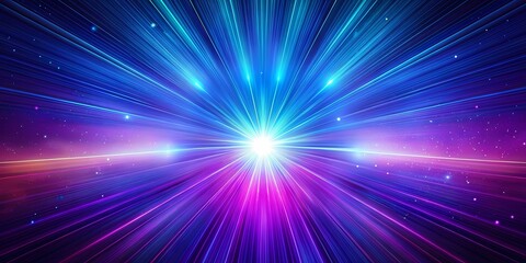 Violet and Turquoise Gradient with Radiant Fusion Background