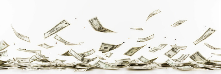 Currency Shower: Assorted One Hundred Dollar Bills