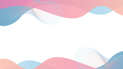 Fototapeta premium Vector abstract colorful wave style background template powerpoint
