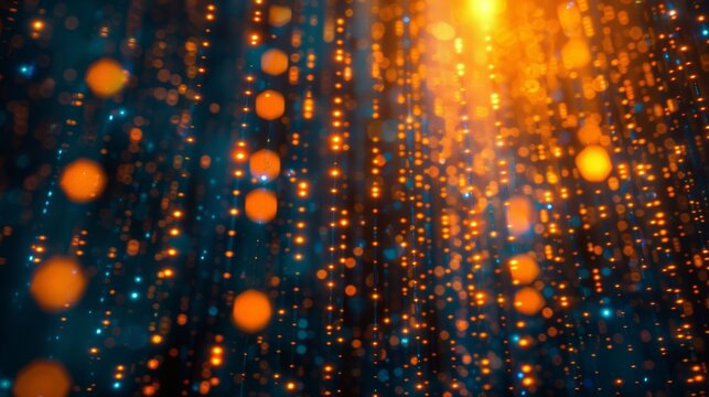 Soft focus lights producing a dreamy backdrop for coding operations.