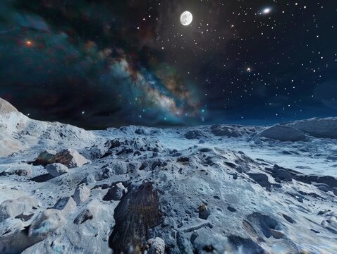 Virtual reality journey back in time to witness the formation of the Earth and Moon
