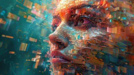 NFT artwork showcases digital abstraction and surreal landscapes. A blend of modern technology and artistic expression, creating unique and captivating visuals.