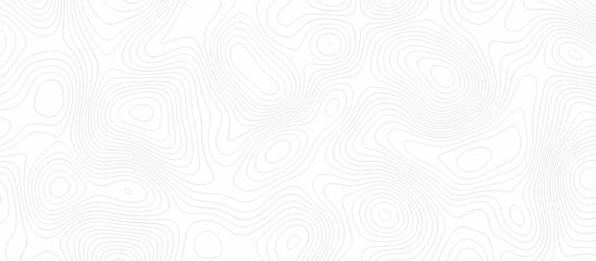 Abstract topography wavy line map background. vector illustration. topography map on land vector terrain Illustration. Black on white contours vector topography stylized height of the lines.	