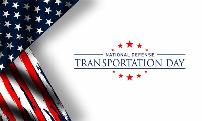 National Defense Transportation Day. Holiday concept. Template for background, banner, card, poster with text inscription. 