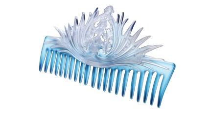 High quality , hair comb with light blue colour png