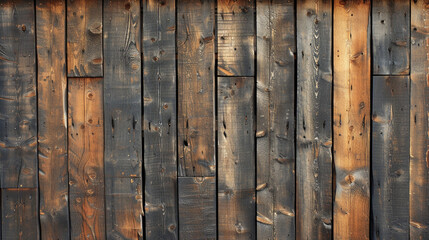 The walls made of timber planks that have different tones make it beautiful and unique.