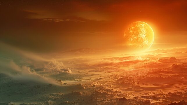 Graphic of Titans mysterious dark dunes, speculated to be composed of comet material, a celestial connection unveiled clean sharp focus