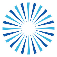 Circle Retro Sunburst