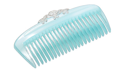 High quality , hair comb with light blue colour png