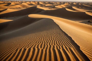 Rippled sand dune in the middle east