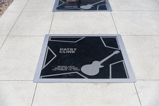 Patsy Cline star on the Music City Walk of Fame in Nashville, TN