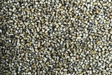 Gunpowder close-up, macro photo.