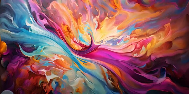 Dynamic explosion of vibrant colors depicting an energetic and artistic burst of hues 4K Video
